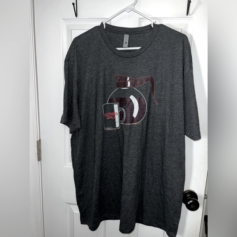 Next Level Apparel ‘closers only’ Tee shirt. Size XXL. Never worn.